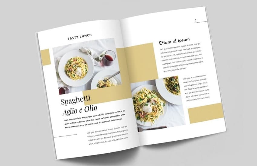 Mẫu Catalogue ẩm thực đẹp, độc đáo, ấn tượng